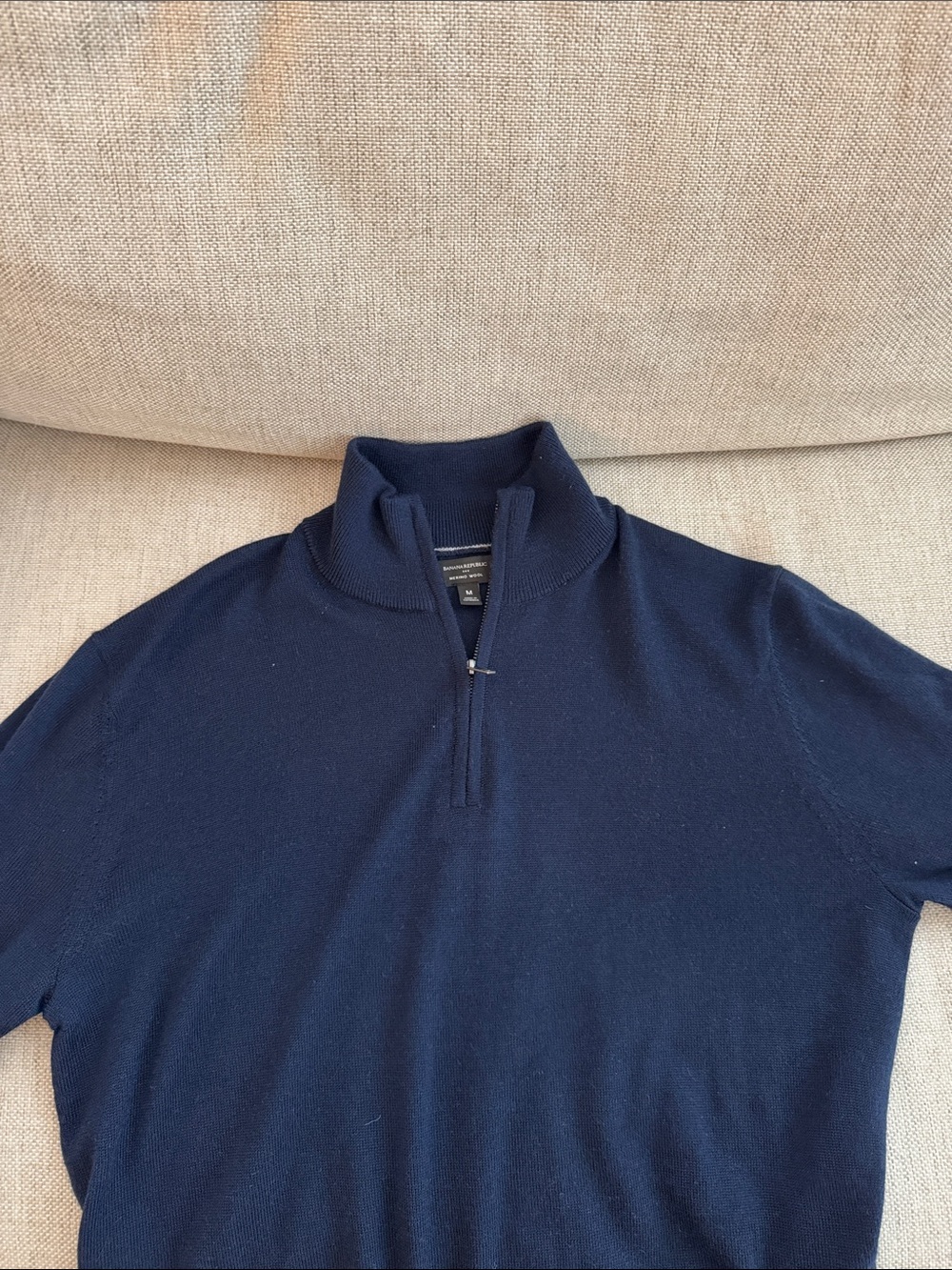 Banana republic Marino wool Quarter Zip